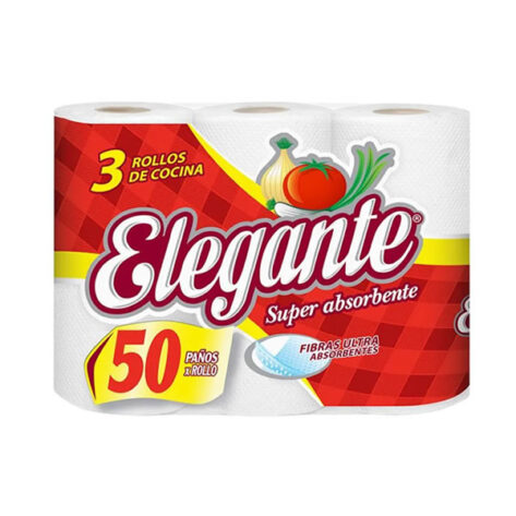 Rollos de Cocina Elegante 3x50paños I Total Clean Salta